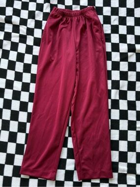 Vintage Blair Pull-On Pants Women’s 6P Petite Burgundy Elastic Waist Straight